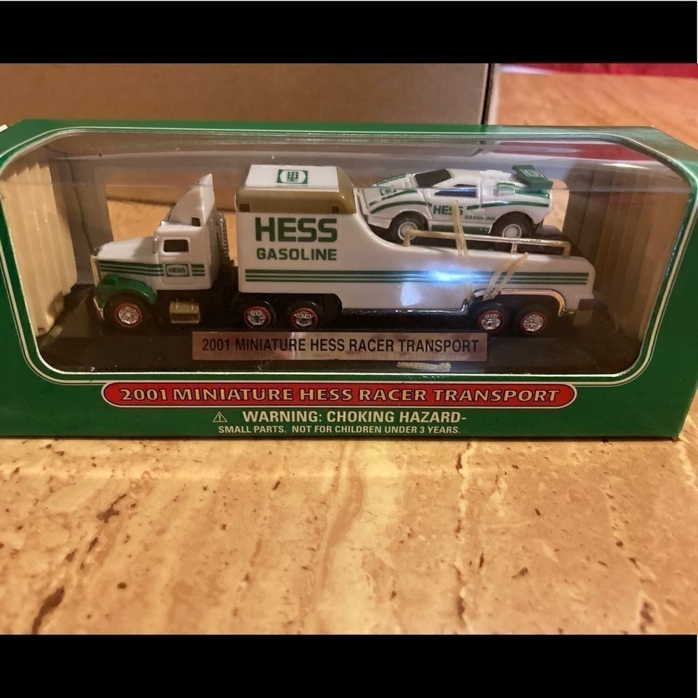 2001 Hess miniature Racer Transport New In Box - Picture 4 of 6